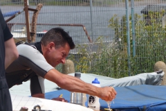 WSC Mark drying out boat